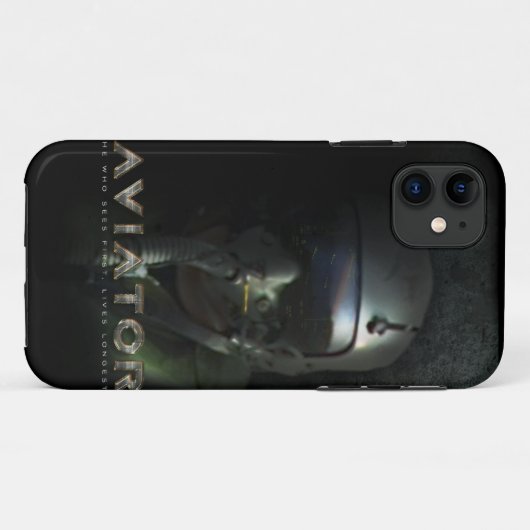 Jagdflieger Hud Sturzhelm Case-Mate iPhone Hülle (Rückseite (Horizontal))