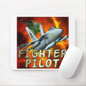 Jagdflieger-Mausunterlage Mousepad (Mit Mouse)