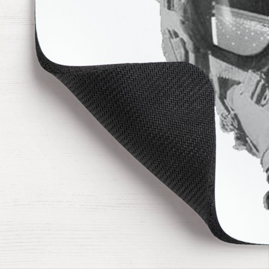 Jagdflieger-Sturzhelm und Höhenmesser Mousepad (Ecke)