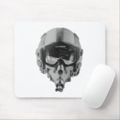 Jagdflieger-Sturzhelm und Höhenmesser Mousepad (Mit Mouse)