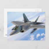 Jagdflugzeug Postkarte (Vorne/Hinten)