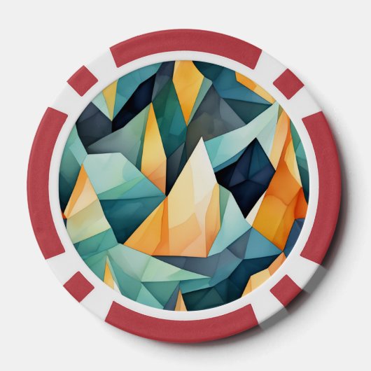 Jagdformen Abstrakt Pokerchips (Rückseite)
