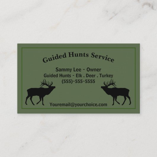 Jagdführer Beruflich Visitenkarte (Vorderseite)