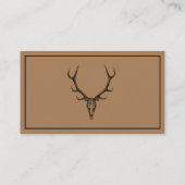 Jagdführer Berufliche Tätigkeiten im Freien Visitenkarte (Rückseite)