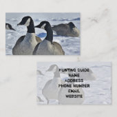 Jagdführer Kanada Geese Winter Außenbereich Visitenkarte (Vorne/Hinten)