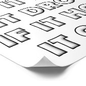 Jagdgedicht Funny Junting Poster (Ecke)