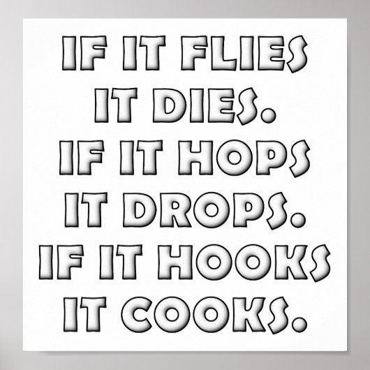 Jagdgedicht Funny Junting Poster (Vorne)