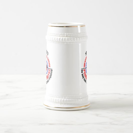 Jagdgenehmigung Bierglas (Mittel)