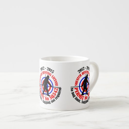 Jagdgenehmigung Espressotasse (Vorderseite Rechts)