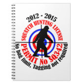 Jagdgenehmigung Notizblock (Vorderseite)