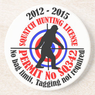 Jagdgenehmigung Sandstein Untersetzer