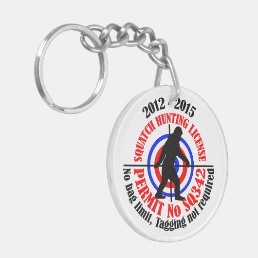 Jagdgenehmigung Schlüsselanhänger (Vorderseite links)