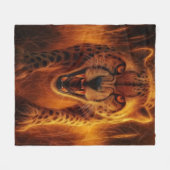 Jagdgepard Fleecedecke (Vorderseite (Horizontal))