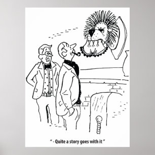 Jagdgeschichten, Humor, Lustige Vintage Poster