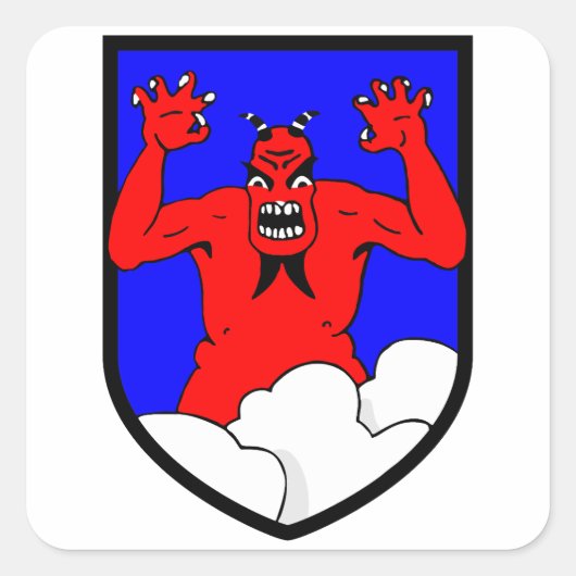 Jagdgeschwader 1 (JG 1) Oesau Stab I Gruppe I Quadratischer Aufkleber (Vorderseite)