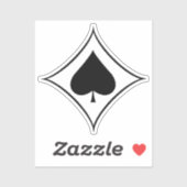 Jagdgeschwader 53 (JG 53) Pik als Insignien Aufkleber (Blatt)