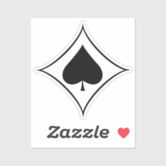 Jagdgeschwader 53 (JG 53) Pik als Insignien Aufkleber (Blatt)