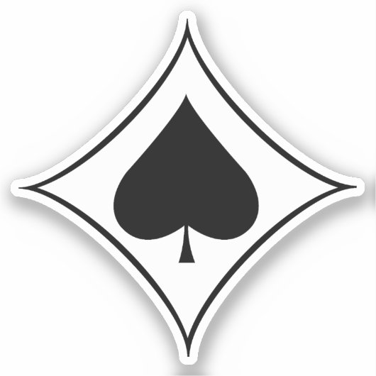 Jagdgeschwader 53 (JG 53) Pik als Insignien Aufkleber (Vorderseite)