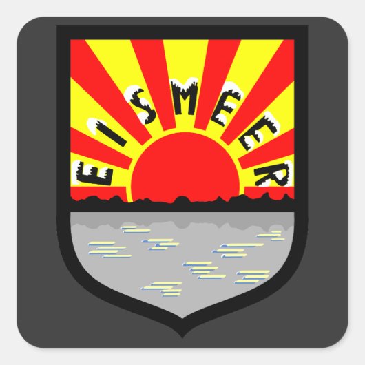 Jagdgeschwader 5 (JG 5) Gruppe I Emblem - Eismeer Quadratischer Aufkleber (Vorderseite)