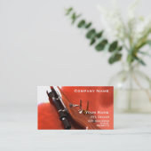 Jagdgewehr-Visitenkarte 3 Visitenkarte (Stehend Vorderseite)