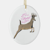 JagdGirl Keramik Ornament (Rechts)