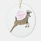 JagdGirl Keramik Ornament (Links)