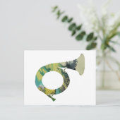 Jagdhorn Postkarte (Stehend Vorderseite)