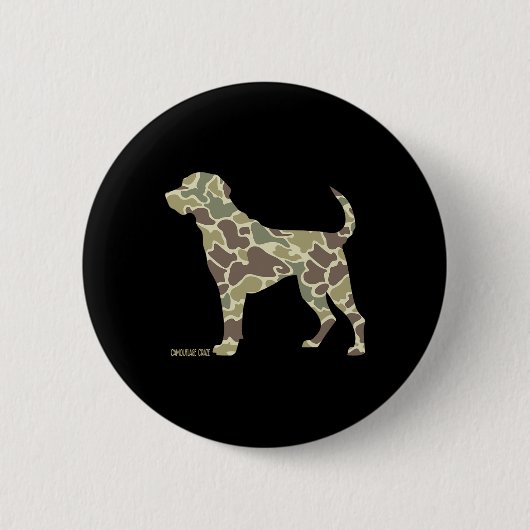 Jagdhund Camouflage Camouflage Hund Labrador Jagd Button (Vorderseite)