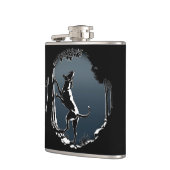 Jagdhund-Flaschen-kundenspezifische Flachmann (Links)