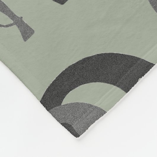 Jagdhund-Fleece-DeckeThrow Fleecedecke (Ecke)