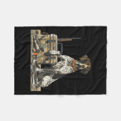 Jagdhund Inter Bird Dog Entenjäger Tarnung Retriev Fleecedecke (Vorderseite (Horizontal))