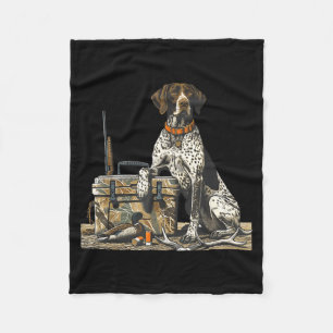Jagdhund Inter Bird Dog Entenjäger Tarnung Retriev Fleecedecke