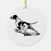 Jagdhund Keramikornament (Vorne)