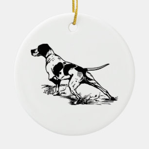 Jagdhund Keramikornament
