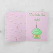 Jagdhund, kleine Kuchen u. Herzen der Karte (Innenseite)