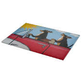 Jagdhund-kreuzendes Schneidebrett (Ecke)