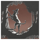 Jagdhund-Kunst-Gewebe-Gewebe-Jagd-Hundemuster Stoff (Nahaufnahme)