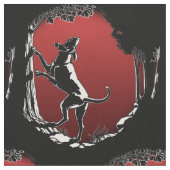 Jagdhund-Kunst-Gewebe-Gewebe-Jagd-Hundemuster Stoff (Nahaufnahme)