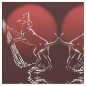 Jagdhund-Kunst-Gewebe-Gewebe-Jagd-Hundemuster Stoff (Nahaufnahme)