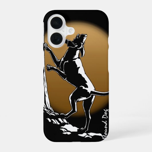 Jagdhund Kunst iPhone Hüllen Coonhound Kunst Hülle iPhone 16 Hülle (Rückseite)
