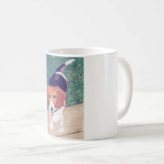 Jagdhund meiner Herz-Tasse Kaffeetasse (VorderseiteRechts)