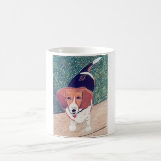 Jagdhund meiner Herz-Tasse Kaffeetasse (Mittel)