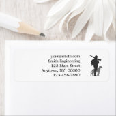 Jagdhund mit Jäger - Farbe wählen (Insitu)