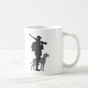 Jagdhund mit Jäger - Farbe wählen Kaffeetasse