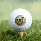 Jagdhund mit Vogel im Maul Golfball (Insitu T-Shirt)