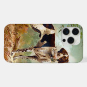 Jagdhund mit Vogel im Maul iPhone Hülle (Rückseite (Horizontal))