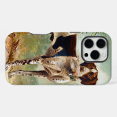 Jagdhund mit Vogel im Maul iPhone Hülle (Rückseite (Horizontal))