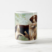 Jagdhund mit Vogel im Maul Kaffeetasse (Mittel)