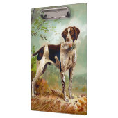 Jagdhund mit Vogel im Maul Klemmbrett (Links)