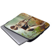 Jagdhund mit Vogel im Maul Laptopschutzhülle (Vorne Knopf)